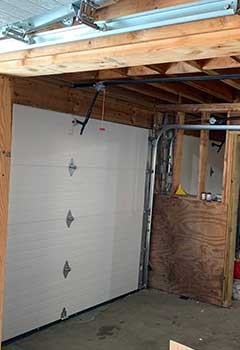 New sectional garage door with electric opener – Grayslake, IL